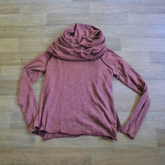 Free People Two Body Corps Deux Cowlneck Terracotta Sweater O/S - Picture 3 of 8